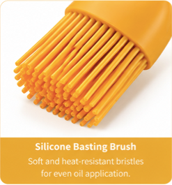 2-in-1 Oil Dispenser Bottle with Silicone Basting Brush
